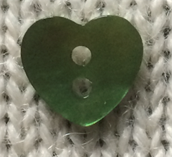 Hjerte 12mm Grønn